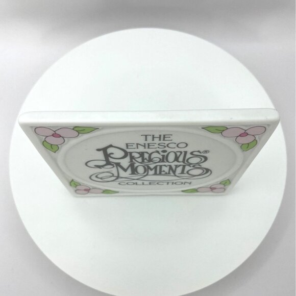 The Enesco Precious Moments Collection Porcelain Shelf Sitter Sign, 1990 - Picture 10 of 11